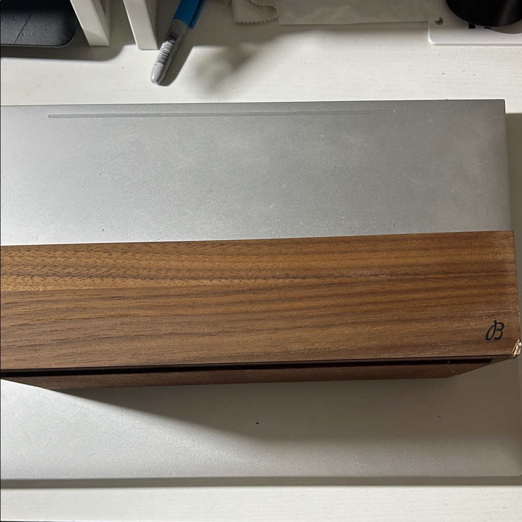 Breitling Wooden And Silver Box